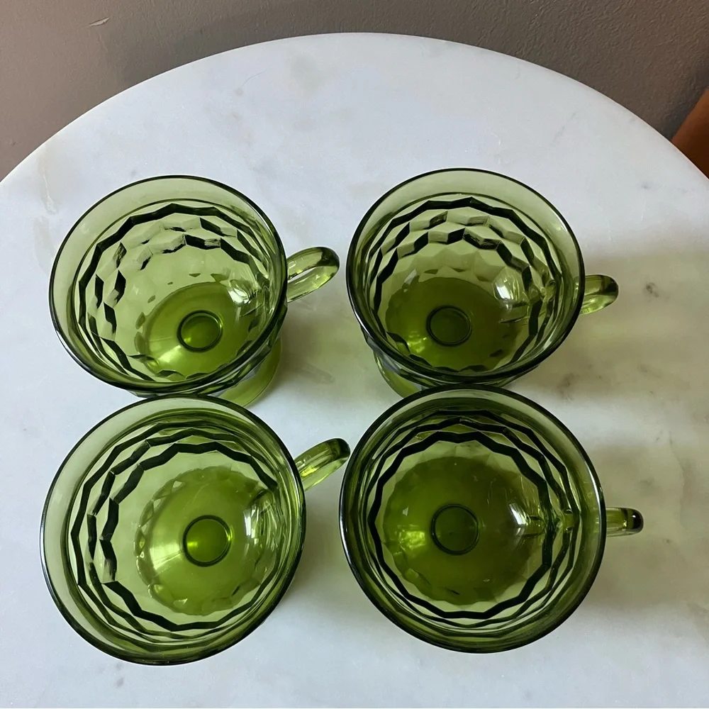 INDIANA GLASS Whitehall Colony Punch Cups Set of 4